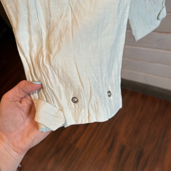 Wilfred | Cream Linen Blend Cargo Style Joggers - Picture 8 of 10